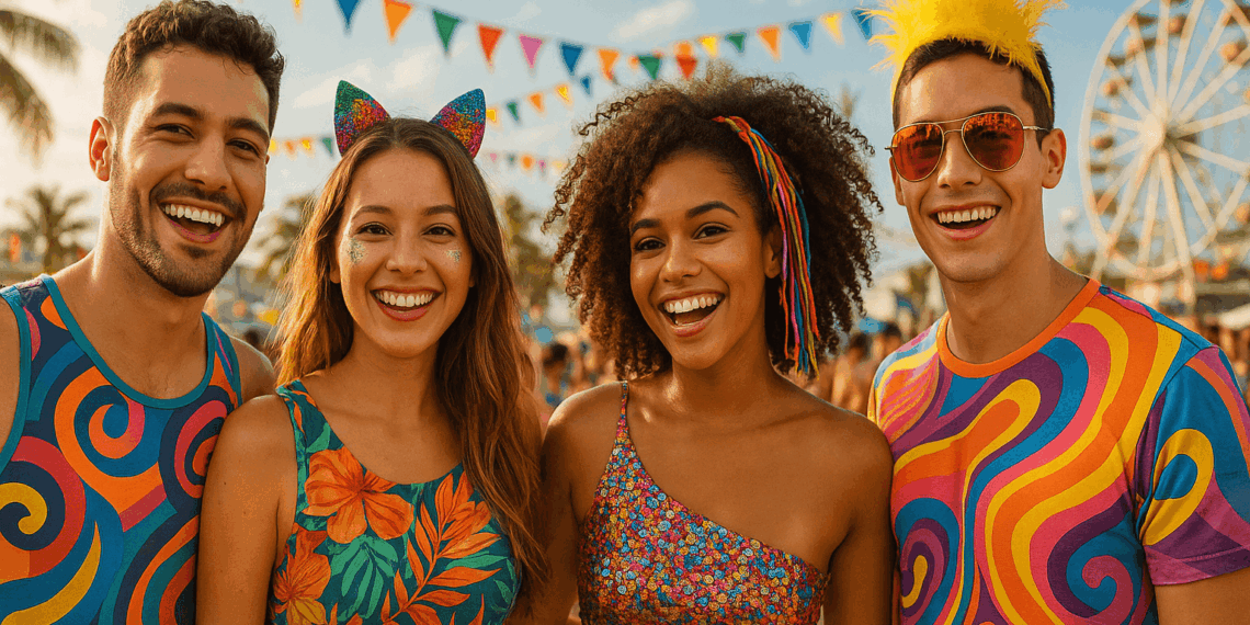 Looks para o carnatal blocos grupo